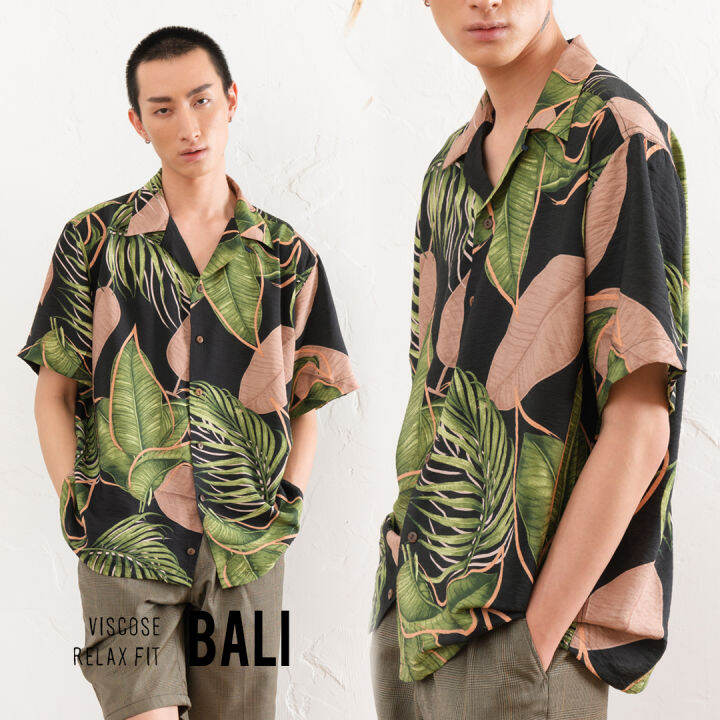 shirtoria-hawaii-bali22-เสื้อเชิ้ตผู้ชาย-เสื้อเชิ้ตผู้ชายแขนสั้น-เสื้อเชิ้ตฮาวาย-noniron-ไม่ต้องรีด