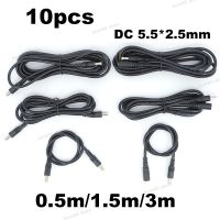 DC male to male female power supply connector Extension Cable 18awg wire Adapter 19v 24v for strip camera 5.5X2.5mm 0.5/3/1.5mWB5TH