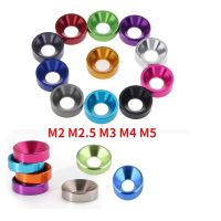 10pcs 20pcs M2 M2.5 M3 M4 M5 Aluminum Washer Colourful Anodized Countersunk Head Bolt Washers Gasket