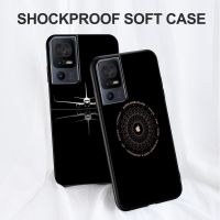 Tpu Case For TCL 40SE Case Back Phone Cover Protective Soft Silicone Black Tpu Sign