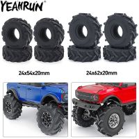 YEAHRUN 1.0" Mud Terrain Wheel Tires Rubber Tyres for TRX4M Bronco Defender 1/18 RC Crawler Car Upgrade Parts