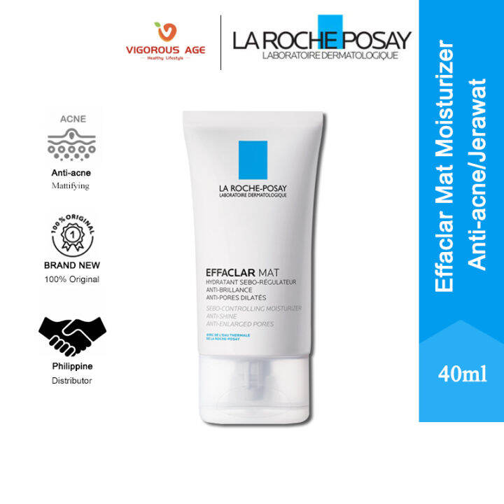 La Roche Posay Effaclar Mat Mattifying Moisturizer Antiacne/jerawat For Oily Skin Face Care