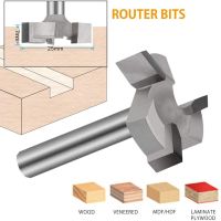 ดอกเราเตอร์สำหรับผิวหน้าของ Cnc คาร์ไบด์1/4นิ้วปลายก้าน