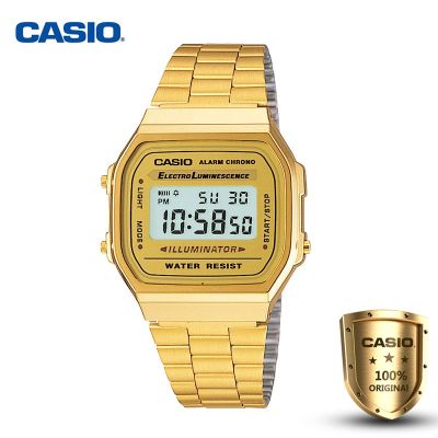 นาฬิกาข้อมือ casio ระบบดิจิตอล รุ่น A168WG-9WDF สี GOLD