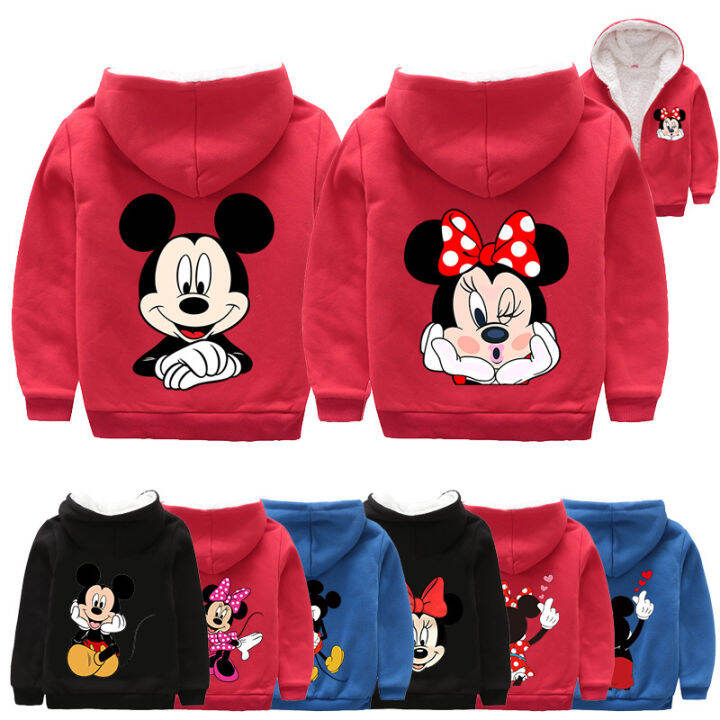 mickeys-และ-minnies-ขนแกะแจ็คเก็ตเสื้อสำหรับวัยรุ่นเด็กหญิงเด็กชายเสื้อผ้าเด็กเสื้อแจ็คเก็ตกันหนาวหนา-plus-ชุดขนแกะติดซิป-hooded-zipper-เสื้อสเวตเตอร์ถักขนแกะปะการังฤดูหนาวเสื้อผ้า5070-0000