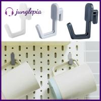 JUNGLEPIA ชั้นวางเครื่องมือเก็บของ20ชิ้นตะขอเกี่ยวสะโพกที่ถอดออกได้ความทนต่อการเสียดสีกระดานเบ็ดหลุมกันน้ำที่วางกระดานเจาะรูโต๊ะทำงาน