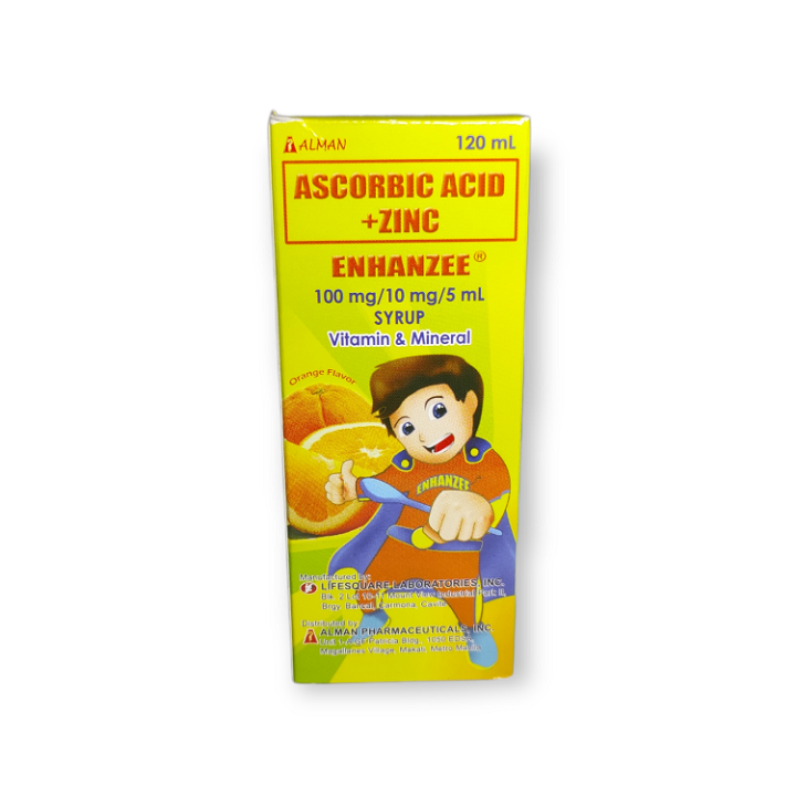 Ascorbic Acid with Zinc ENHANZEE 120mL FDA Approved Lazada PH