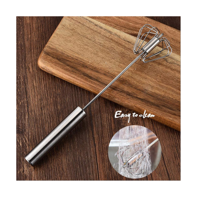 Hand Push Rotary Whisk Blender Versatile Milk Frother Hand Push Mixer Stirrer for Blending