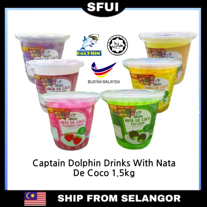 SFUI Captain Dolphin Drinks With Nata De Coco 1.5kg 椰果水 | Lazada