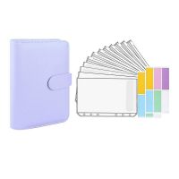 A6 Budget Binder 6 Holes Pockets Plastic Binder Zipper Envelopes Refillable Notebook Covers Save Money Budget Planner Wallet