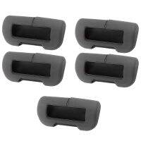 dvvbgfrdt For Tesla Model 3/Y Seat Belt Buckle Protective Cover Silicone Collision Avoidance Black Safety Belt Clip Protector 5PCS