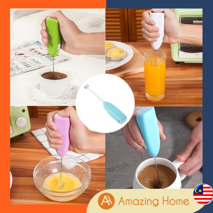 Mini Stainless Electric Handheld Egg Beater Household Kitchen