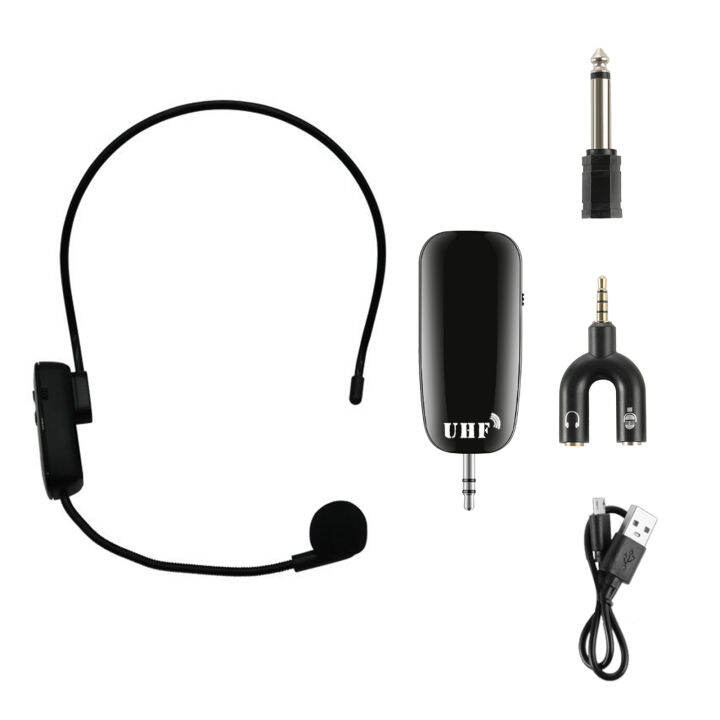 2 in 1 Handheld UHF Wireless Microphone Professional HeadWear Mic