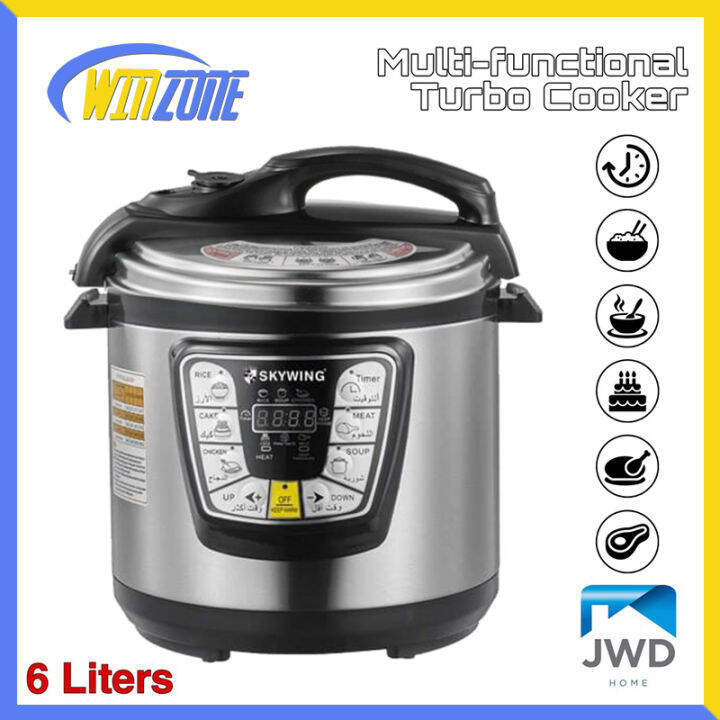 6L MULTIFUNCTION ELECTRIC PRESSURE COOKER TURBO COOKER Lazada PH