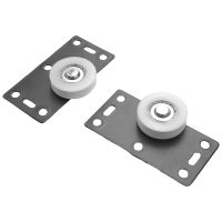 4Sets Sliding Door Wheels Rollers Pulleys Runners for Cupboard Wardrobe Cabinet Smoothly &amp; Mute Nylon Wheels