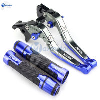 สำหรับ YAMAHA AEROX 155 AEROX155 2021 2022 NVX155 NVX 155 Combo Set ปรับพับขยายเบรคคลัทช์คันโยก + Handlebar Grips End พร้อมโลโก้