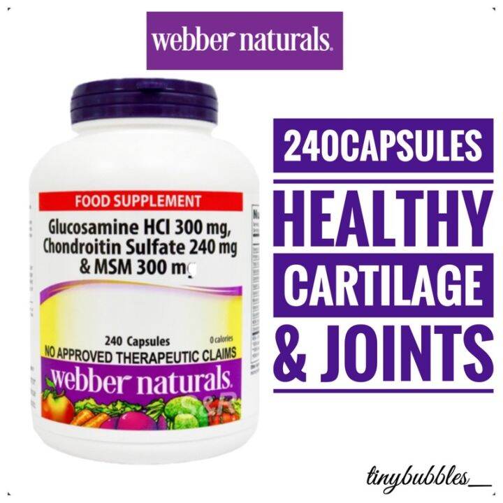ber Naturals Glucosamine HCI 300 mg, Chondroitin Sulfate 240 mg