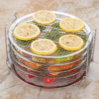 ขาตั้งย่างทอดอากาศที่มีห้าชั้นวางซ้อนกันได้อาหารเกรดสแตนเลส Dehydrator ชั้นวางอุปกรณ์เสริม