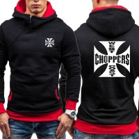 New Spring Autumn Mens Hoodies West Coast Choppers Streetwear print Fashion casual Oblique chain Hooded Hip Hop Mens hoodie