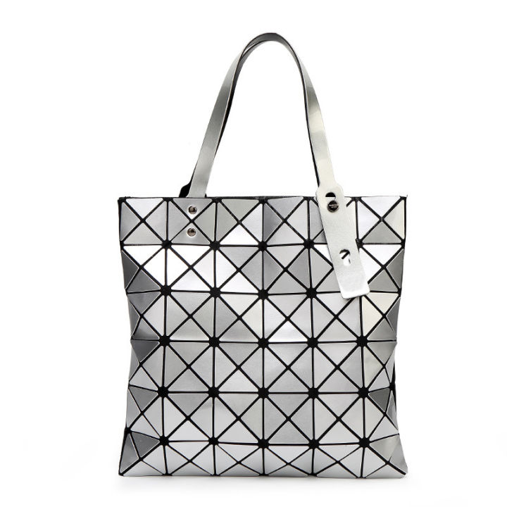 geometric-diamond-pattern-bag-women-s-bag-2023-summer-new-one-shoulder-portable-japanese-style-trendy-bag-stylish-bag-กระเป๋า