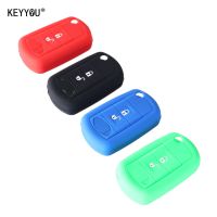 ♘❐۞ KEYYOU 3 Buttons Flip Folding Silicone Key Case Fob Cover For Range Rover Sport LR3 For Land Rover Discovery Remote Car Styling