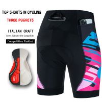 3 pockets Cycling Bib Shorts 2023 Men Sports Team Mtb Cycling Black Bib Shorts Women Bicycle Riding Shorts Sports Running Shorts