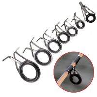 7Pcs Mixed Size Fishing Top Rings Rod Pole Repair Kit Line Guides Eyes Sets