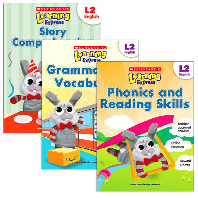 Xuele learning train series workbook 3 volumes primary school second grade English original book genuine United States