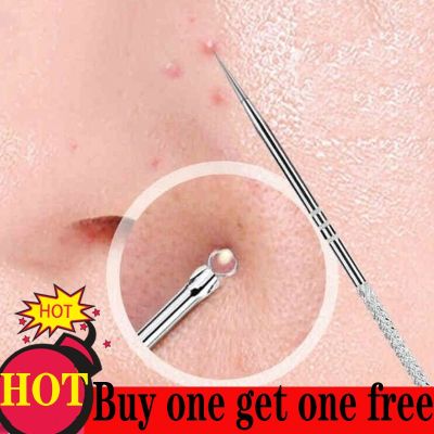 【cw】 1pcs acne needle removing blackhead clearing picking row scraping double headed stainless