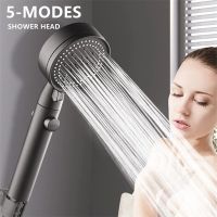 5 Modes Shower Head Adjustable High Pressure Water Saving Shower Head Water Massage Shower Head Bathroom Accessories Showerheads