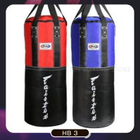 Fairtex Heavy Bag Pole Bag HB3 Red, green Genuine Leather for Training (Un-filled) กระสอบทราย แฟร์แท็กซ์ โพลี่ HB3 สีแดง,เขียว หนังแท้เกรดพรีเมี่ยม (ไม่บรรจุ)