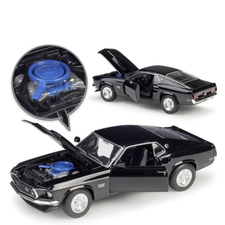 ประมาณ19ซม-1-24-scale-โลหะคลาสสิกรถ-diecast-รุ่น1969-ford-mustang-boss-429ของเล่น-welly-colleection-ของเล่นสำหรับ-ks-เด็ก