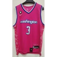 Mens 2023NBA Washington Wizards Bradley Beal Pink Basketball Jersey