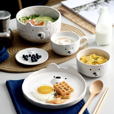 [COD] Plate Bowl ins Korean Personality Household Tableware Set