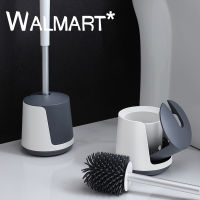 TPR Silicone Brush Head Toilet Brush Set Wash Toilet Brush Artifact No Dead Ends Home Toilet Decontamination Cleaning Tools Kit