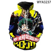 2023 style New 3D Printed My Hero Academia Boku no Hero Academia Men Women ren Hoodies  Sleeve    Sweatshirts  Coat，can be customization
