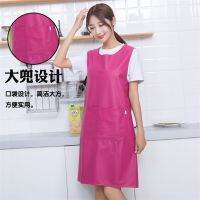 Tank top apron leather waterproof and oil men and women of household kitchen han edition fashion leather vest type soft skin uniform batch