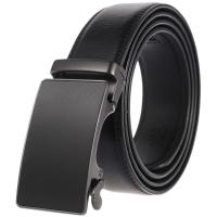 Men Belt New Mens Two-layer Cow Leather Belt 100% Genuine Leather 3.5cm Business Casual Automatic Buckle Belts for Men 110-130cm