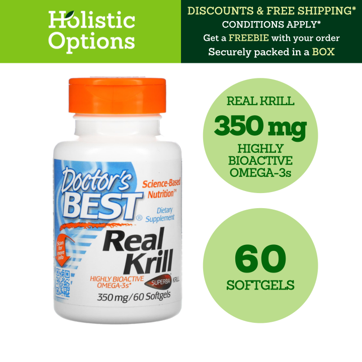 Doctor's Best, Real Krill Oil, 350 mg, 60 Softgel Lazada PH