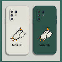 เคสโทรศัพท์ เคส Vivo X30 Pro เคสการ์ตูนน่ารักเป็ดเคสซิลิโคนเหลว Flocking ฝาครอบโทรศัพท์ป้องกัน