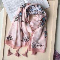 ผ้าพันคอ scarf ผ้าคลุมไหล่ ผ้าพันคอแฟชั่น ผ้าชีฟองเกาหลี มีหลายแบบ Graphic แฟชั่นอบอุ่น ฤดูหนาว ฤดูใบไม้ร่วง ใช้เที่ยวต่างประเทศ/ทำงาน 100x180cm. 1ผืน/PCs