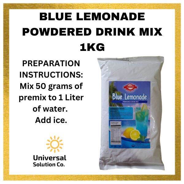 UNIVERSAL SOLUTION CO. CHEMAG BLUE LEMONADE POWDERED DRINK MIX 1 KILO