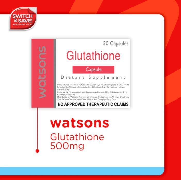 Watsons Glutathione and Milk Thistle + Alpha Lipoic Acid Capsules