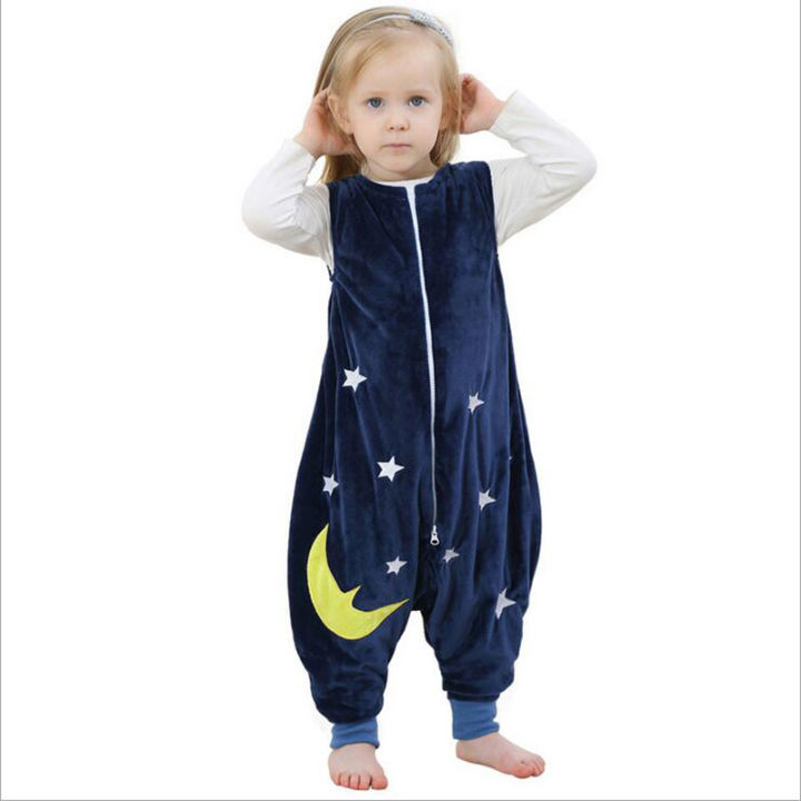 spring-sleepwear-flannel-sleeping-bag-cartoon-baby-boys-clothes-for-girls-pajamas-kids-clothing-bodysuits-jumpsuits-warm-romper