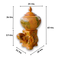 โอ่งน้ำ โอ่งพร้อมขาตั้ง โอ่งมงคล โอ่งช้าง โอ่งดินเผา ฐานช้าง โอ่งพร้อมฐานช้าง ครบชุด ช้างมีโชค ช้างนำโชค โอ่งฮวงจุ้ย โอ่งใส่น้ำ