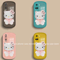 Phone Case เคส Honor90 Honor 90 Lite 5G เคสใสสีพร้อม Hellokitty ป้องกันเลนส์กระจกแต่งหน้าฝาครอบอ่อน2023