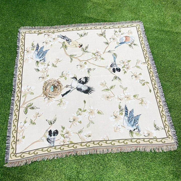 thickened-jacquard-camping-rugs-chinese-style-flowers-and-birds-sofa-cover-carpet-tablecloth-picnic-mat-four-seasons-universal-one-piece-dropshipping