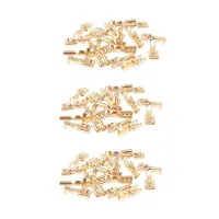 Brass 6.3 mm Connectors Female Spade Cable Terminals, 80 Piece