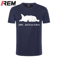 เสื้อยืด2 REM Tee Bull Terrier ในที่ทำงานเสื้อยืดแฟชั่นกราฟิกตลกๆเสื้อยืดคอกลมแขนสั้นผ้าฝ้าย