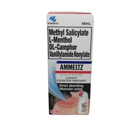 Kobayashi Ammeltz Liniment 48mL No Mess Relief From Muscular Aches And ...